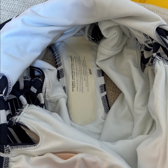 Aerie Striped Side Lace Up Full Coverage One Piece Swimsuit - Picture 8 of 8